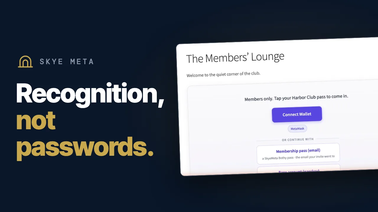 SkyeGate demo video: recognition, not passwords