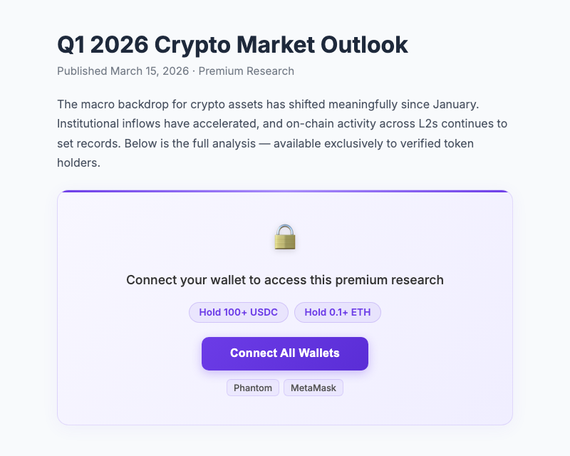 SkyeGate gate prompt with token requirements